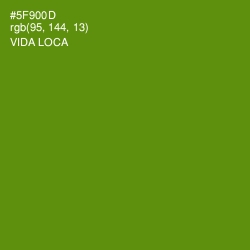 #5F900D - Vida Loca Color Image